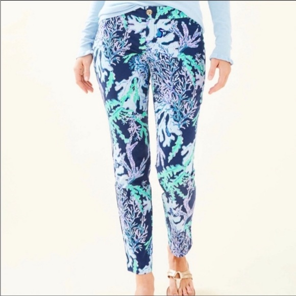 Pantalon Skinny Cheville Lilly Pulitzer Deep Indigo - Taille 4, Neuf Avec étiquettes